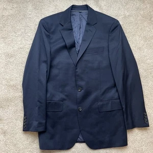 J Crew Ludlow Blazer Mens 38R Slim Fit Navy Blue Four Seasons Wool Blend Preppy - Picture 1 of 9