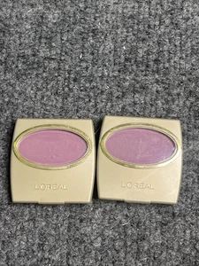 L'oreal Wear Infinite Eye Shadow Single Perle FLASHBACK FUCHSIA 0.1 0z.  x2 - Picture 1 of 2