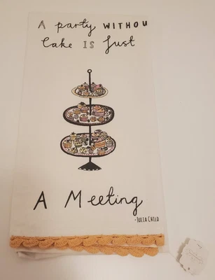 Anthropologie Julia Childs  Cotton Dish Towel-NWT! - Image 1 of 4