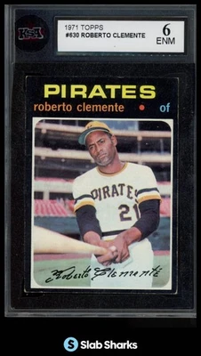 Topps #630 1971 Roberto Clemente KSA 6 Foto 1 de 4