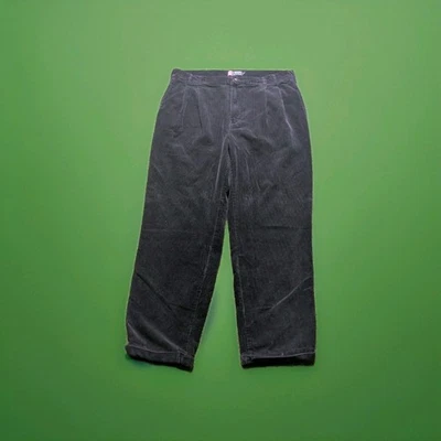 Pantalones de pana Chaps Ralph Lauren para hombre 36x32 azul marino con puños Y2K retro  Foto 1 de 4