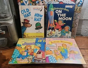 Vintage Lot Of 5 Berenstain Bears First Time & More Books 1980’s - Picture 1 of 6