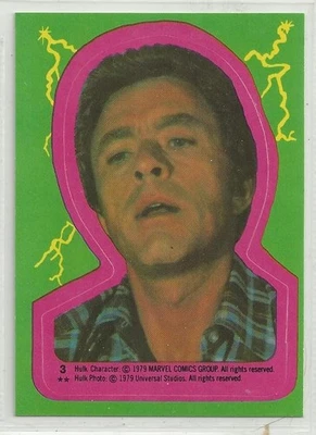 Tarjeta de persecución "pegatina" 1979 The Incredible Hulk (Topps) sin circular #3 ¡Como nueva!! Foto 1 de 2