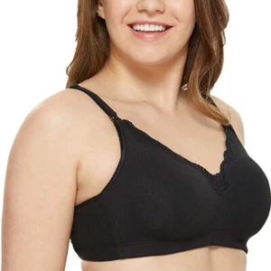1/2 Pcs Support Underwear Push Up Plus Size Back Solid Lingerie Cotton Fat Bra - Bild 1 von 11