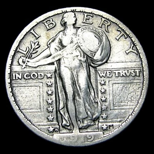 1919-D Standing Liberty Quarter Silver ---- Nice Details Coin ---- #789Z - Picture 1 of 4