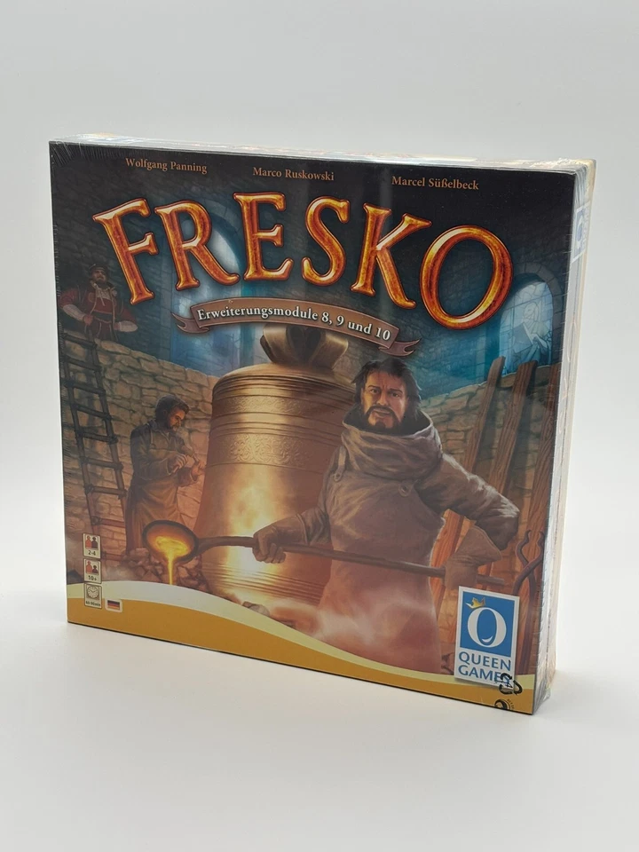 Queen Games:  FRESKO | Gesellschaftsspiel Box Erweiterungsmodule 8, 9, 10 | NEU! - Bild 1 von 4