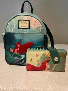 Little Mermaid Disney Loungefly Grotto With Flounder! - Picture 1 of 4