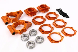 GTB CNC Aluminum Rear Wheel Hub Set for 1:5 RC Car HPI km rv baja 5b ss 5t 5sc - Picture 1 of 8