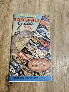 1949 Peek's Size 9th Annual NCAA Football Guide - 2.5" x 4.5" - Picture 1 of 3
