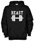 Hooded Sweatshirt Beast J870 Gift Idea Sweater La Bestia Bodybuilding