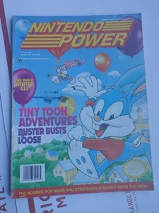 Nintendo Power Magazine March 1993 Volume 46 Tiny Toon w/ Taz-Mania Poster - Picture 1 of 4