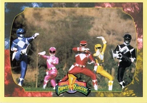 POWER RANGERS SERIE 2 1994 PROTOTIPO DE TARJETA PROMOCIONAL DE COLECCIÓN DE UNA TARJETA 4 TV - Imagen 1 de 2