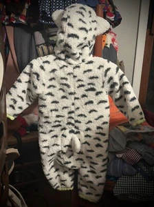 Traje de nieve Patagonia Bunting Furry Friends leopardo de las nieves bebé 3-6 ligeramente usado - Imagen 1 de 19