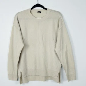 Joseph Wool Knit Top Jumper Lightweight Beige Long Sleev Soft Designer Size L - Picture 1 of 9