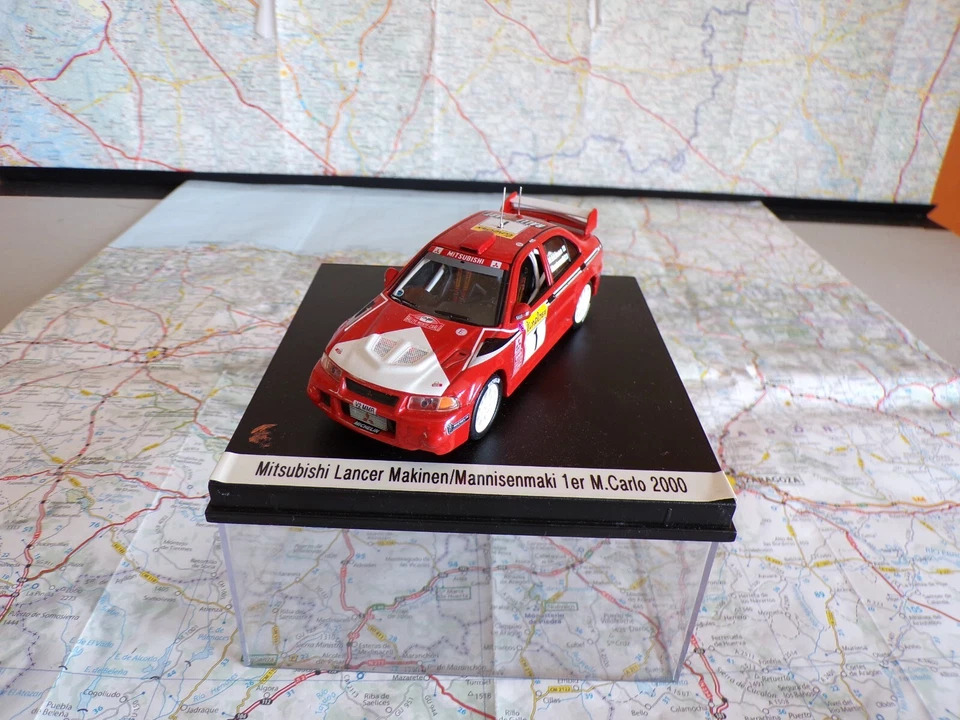 MITSUBISHI Lancer Evo VI n°1 Monté Carlo 2000 (Makinen)  IXO 1/43 en boite - Photo 1/1