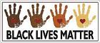 Black Lives Matter BLM United Hands Reflective or Matte Vinyl Decal Sticker