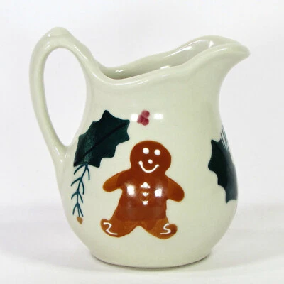 Hartstone Pottery TRADICIONES NAVIDEÑAS 8 oz crema pan de jengibre pino vintage 1983 Foto 1 de 4