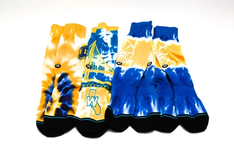 Size 9-12 Golden State Warrior NBA Socks 4 Pack of Socks To represent your team Cover