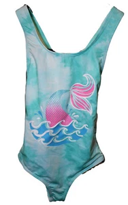 Lands End Girl's Size Small (7/8) Swim Set, Rash Guard Hoodie and Swimsuit - Picture 1 of 6