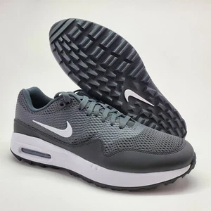 Nike Air Max 1 G Mens 8 Golf Shoes Cleats Black White Anthracite CI7576-001 NEW - Picture 1 of 12