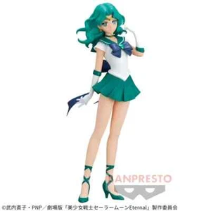 New Sailor Moon Eternal Glitter & Glamours Super Sailor Neptune Figure Japan - Picture 1 of 6