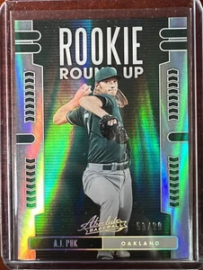 AJ Puk 2020 Panini Absolute Rookie Roundup #/99 - Picture 1 of 2
