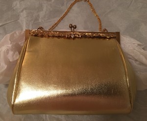gold lame purse