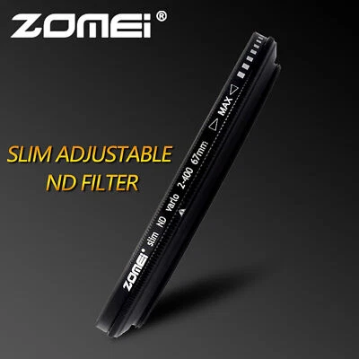 ZOMEI ND2-400 Fader Adjustable Filter  Variable for Canon Nikon Sony Camera 58mm - Image 1 of 4