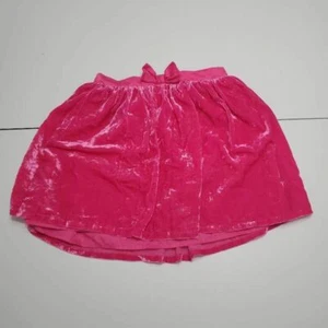 Cat & Jack Girls A-Line Pleated Skirt Pink Elastic Waist Bow Lined Stretch L - Picture 1 of 12