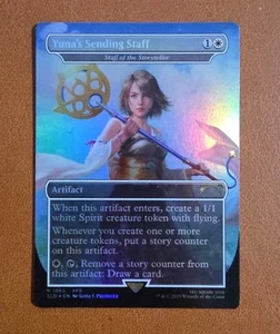 NM Rainbow Foil Yuna's Sending Staff SLD #1863 Final Fantasy Secret Lair  - Picture 1 of 1
