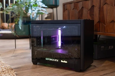 Cooler Master MasterBox NR200P Mini ITX Computer Case - Black - Image 1 of 3