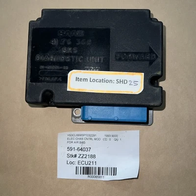 1993 SAAB 9000 SRS СУМКА УПРАВЛЕНИЯ МОДУЛЬ OEM 41-76-368 - Изображение 1 из 4