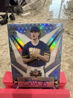 2021 Leaf Valiant - Steve Hajjar #BA-SH1 Platinum Blue /35 (AU, RC) - Image 1 of 4