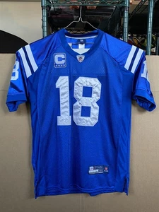 Indianapolis Colts Peyton Manning #18 Capitán Jersey Reebok NFL Talla 52 Azul - Imagen 1 de 12