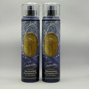 SET OF 2 NEW Bath & Body Works Cinderella DISNEY PRINCESS Fragrance Mist 8oz - Picture 1 of 2