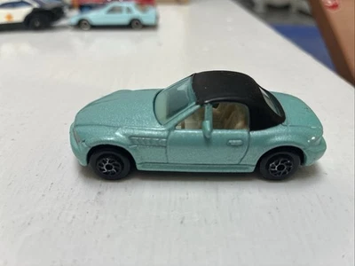 BMW Z3 RARE Yatming Road Tough Street Machine Diecast Toy Car Turquoise Blue - Image 1 of 4