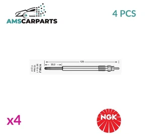 ENGINE GLOW PLUGS 3078 NGK 4PCS NEW OE REPLACEMENT - Picture 1 of 5