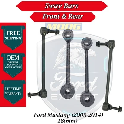 Barras oscilantes dianteiras e traseiras MOOG OEM para 2005-2014 Ford Mustang garantia vitalícia - Imagem 1 de 4