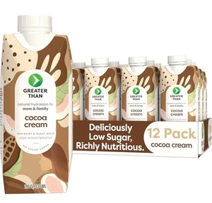 Greater Than Nutrient Hydration Beverage,Cocoa Cream 12 Pack 11.2 Oz - Picture 1 of 3