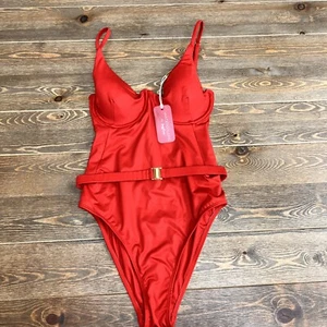Traje de baño Kenny Flowers rojo UNDERWIRE ONE PIECE talla S - Imagen 1 de 6