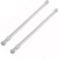 Coppia 2 bastone tenda da finestra a pressione asta allungabile da 70 a 120 cm