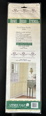 Home Decor Stencil Ease HV-30 Royal Heart Border New & Sealed With Instructions - Image 1 of 4