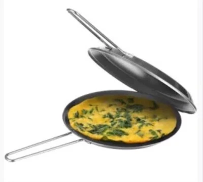 KASANOVA PADELLA DOPPIA GIRA FRITTATA ANTIADERENTE CM.18 FREE PFOA BASSA