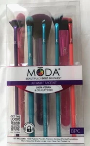 Moda Beautifully Bold Brushes Ultimate Face Kit Set Of 8 Brushes - Picture 1 of 2