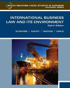 International Business Law & Its Environment 8th Ed hc Richard Schaffer FAgusti - Imagen 1 de 1