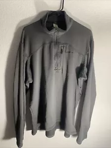 Patagonia Men's XXL R1 Regulator Fleece Polartec 1/2 Zip Sweater Gray Waffle - Picture 1 of 7