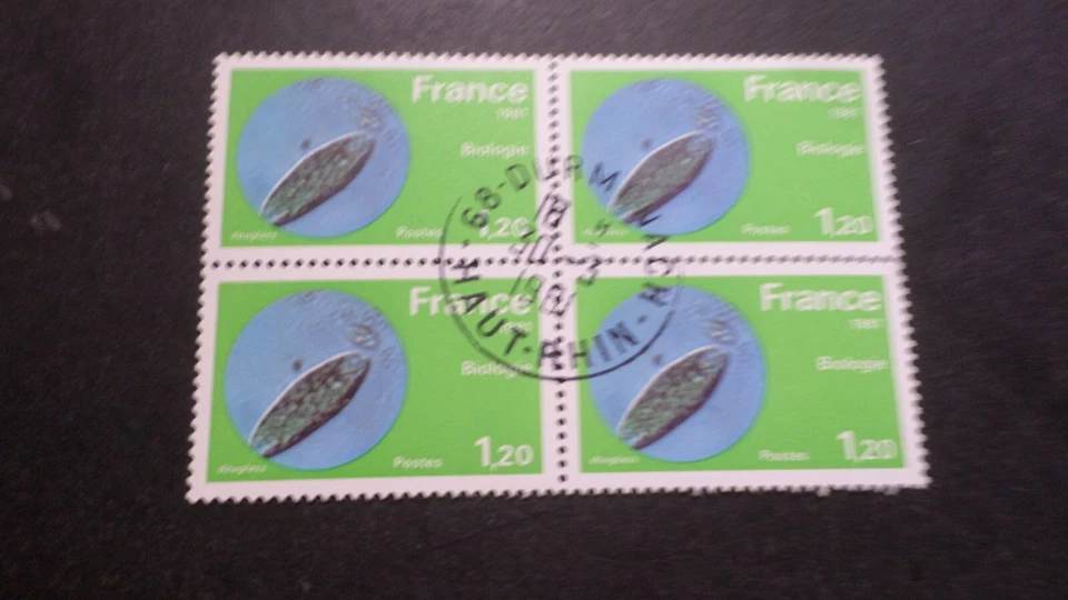 France 1981, Stamp Block 2127, Biology, Used First Day of Issue - Image 1 of 1
