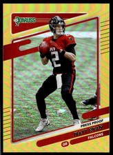 Matt Ryan 2021 Donruss Press Proof Premium Gold F66 #232 Atlanta Falcons