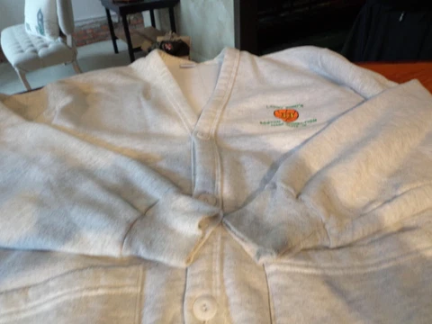 VINTAGE LARRY BIRD CARDIGAN SWEAT JACKET--BOSTON CONNECTION TERRE HAUTE INDIANA Cover