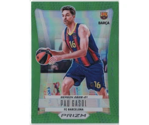 2023-24 Panini Prizm Euroleague Green Prizm Retro #2 Pau Gasol / FC Barcelona - Picture 1 of 3